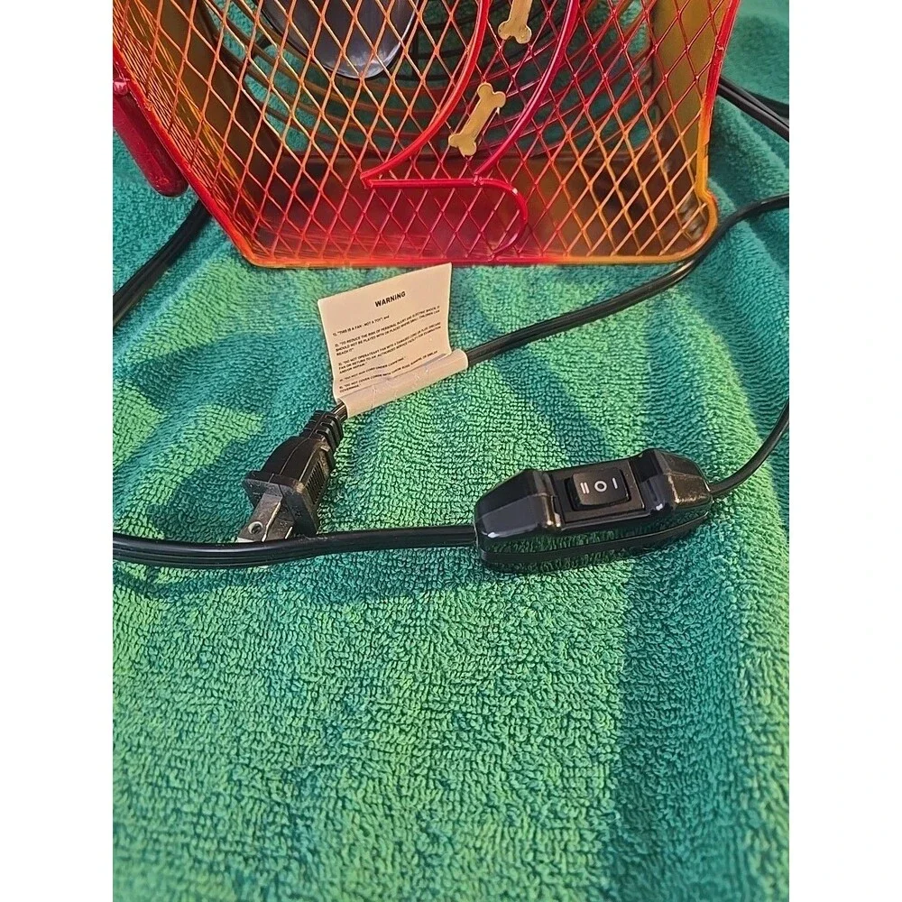 DECO BREEZE Decorative Dog Figurine Metal Electric Fan - 18" - Picture 4 of 8